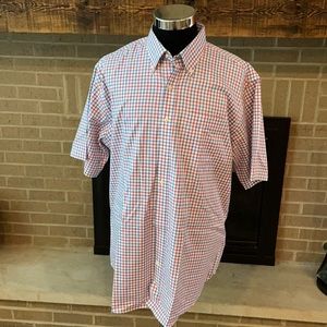 Peter Millar XL Checkered short sleeve shirt EUC